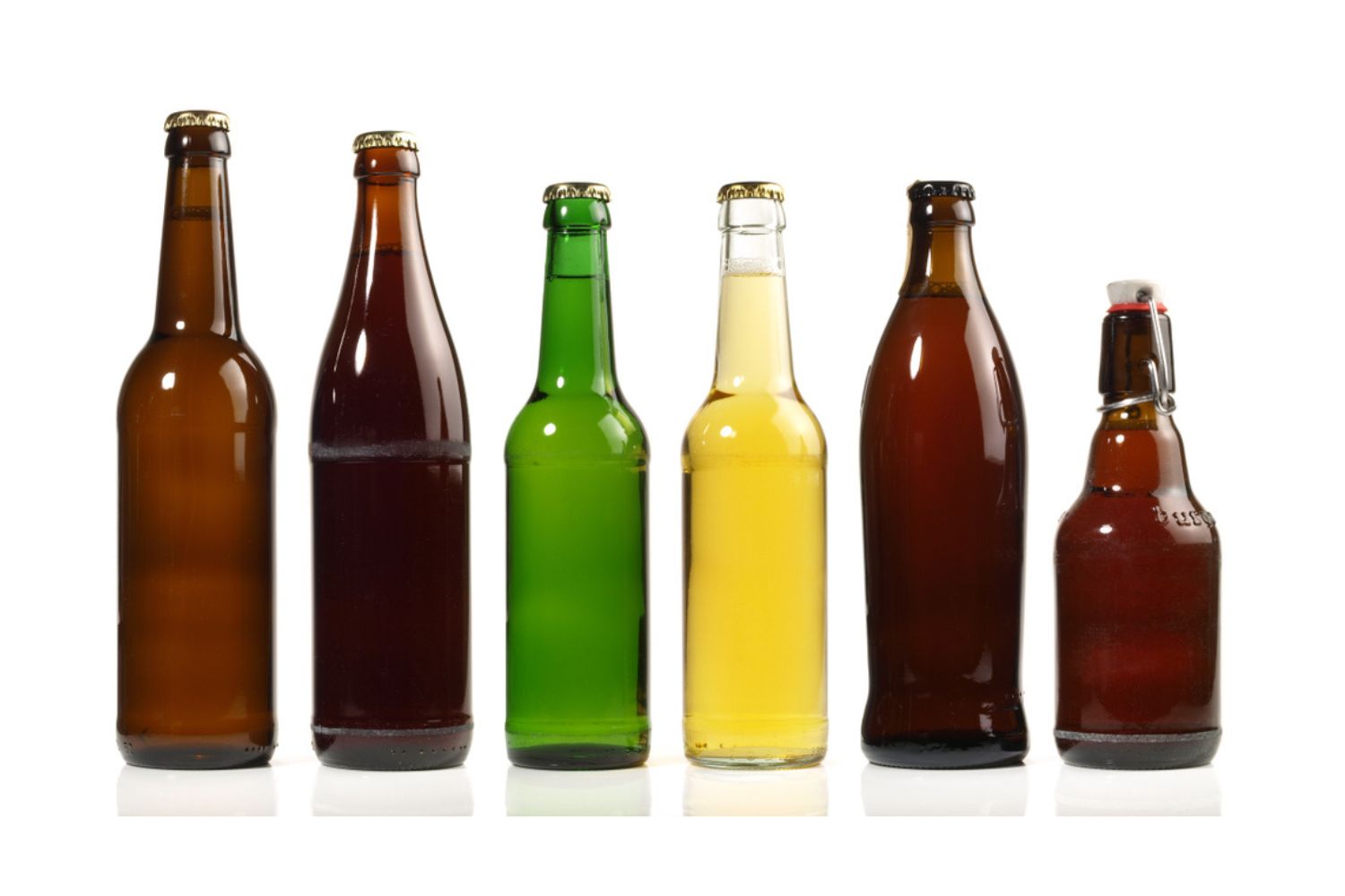 Filled and labelled bottle