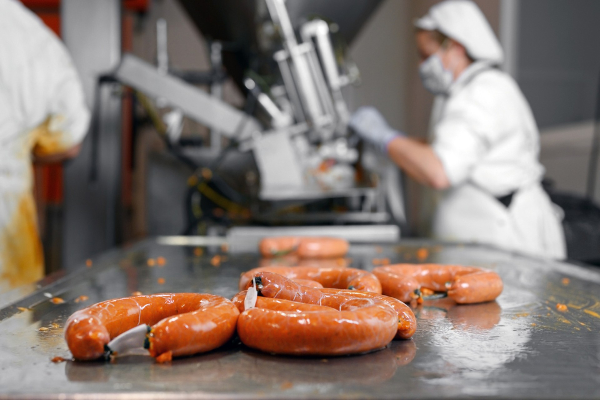 Meat processing line